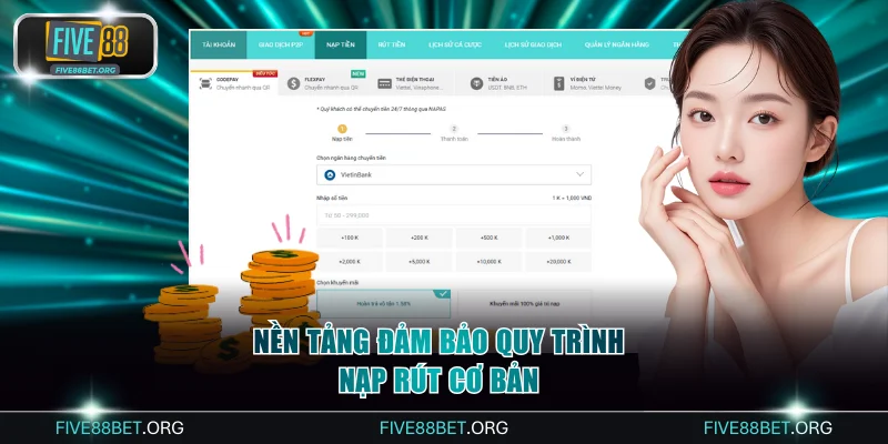 Nền tảng đảm bảo quy trình nạp rút cơ bản