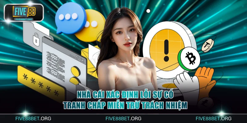 Nhà cái xác định lỗi sự cố tranh chấp miễn trừ trách nhiệm